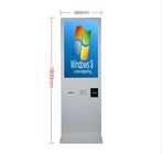 Barkod Tarayıcı / Temperli Cam ile Bilet Vending Self Servis Kiosk
