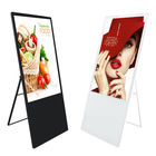 Katlanabilir Mobil 55 Inç Ekran Dijital Tabela Zemin Standı Dokunmatik Ekran Posteri