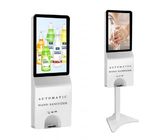 Otomatik El Dezenfektan Dispenseri ile Kapalı LCD Dokunmatik Ekran Dijital Tabela
