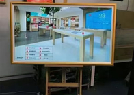 Fotoğraf Takvimi Duvara Monte Dijital Tabela LCD Reklam Ahşap Çerçeve 23.8In