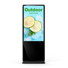 65 inç Açık Zemin Ayakta LCD Reklam Ekranı Dijital Tabela 2500nits Suya Dayanıklı