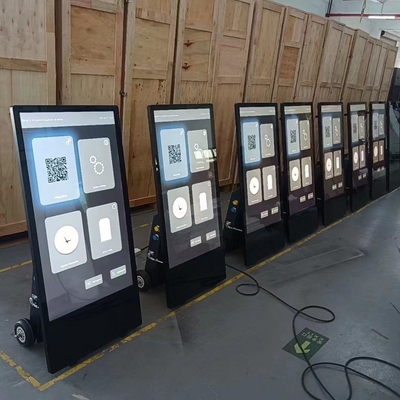 Su geçirmez Dış Mekan LCD Dijital Tabela Kapasitif Dokunmatik LCD Reklam Köşkü