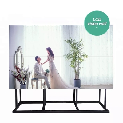 4x4 Ultra İnce LCD Video Duvar Ekranı 55 İnç 500cd / M2 Uzun Ömür
