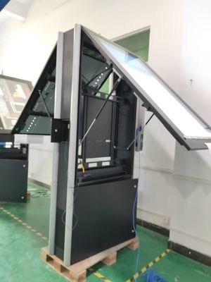 IP65 Zic kaplı çelik LG IPS Dışarı Dijital Ekran Çok Diller 50000 Saat Uzun Yaşam Süresi