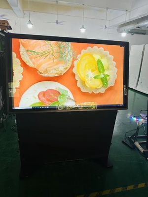 55 inç Stand dokunmatik ekran Kiosk LCD Pcap monitörü i7 bilgisayarı ile