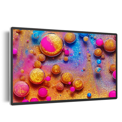 55 inç 12V 5A Metal Kapalı LED EPoster Ekranı Kızılötesi Dokunma ve Termal Yazıcı