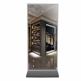 Mall için Yüksek Parlaklık Sihirli Ayna LCD İnteraktif Kiosk 43 İnç 4G