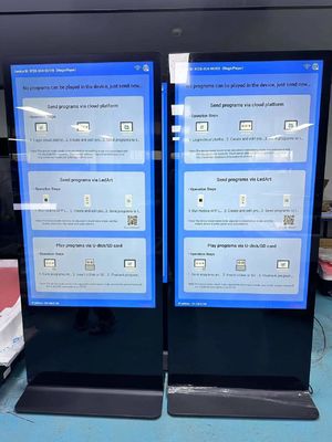75 Kalıcı Dijital İşaret İçeride Ultra İnce LCD Tam Ekran