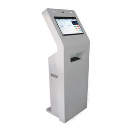 Zemin Ayakta Self Servis Ödeme Kiosk Dokunmatik Ekran Terminalleri 350 Nits Bank için Parlaklık