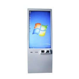 Zemin Ayakta Self Servis Ödeme Kiosk Dokunmatik Ekran Terminalleri 350 Nits Bank için Parlaklık