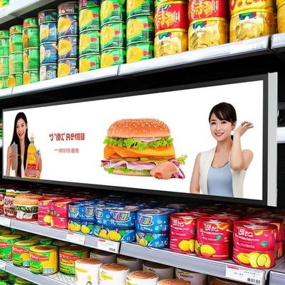 Raft Reklamları için 1920*1080 çözünürlüğü ve 400CD/M*2 parlaklığı olan 86 inçlik Bar LCD Ekran