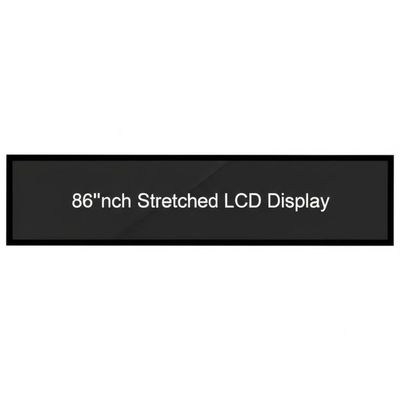 Dijital işaretleme ve çubuk LCD ekranı için 1920 * 1080 çözünürlüğü ve 400CD / M * 2 parlaklığı ile 86 inç gerilmiş LCD ekranı