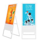Taşınabilir Cep 49 Inç Zemin Standı Afiş LCD Reklam Dijital Tabela Ekran Kurulları