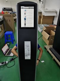 12.1 inç zemin ayakta kapasitif dokunmatik ekran kiosk ile THERMAL yazıcı dahili Android veya PC OS ödeme kiosk