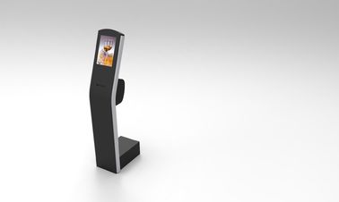 12.1 inç zemin ayakta kapasitif dokunmatik ekran kiosk ile THERMAL yazıcı dahili Android veya PC OS ödeme kiosk