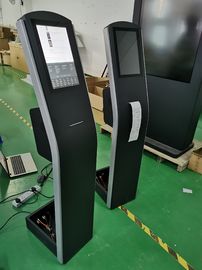 12.1 inç zemin ayakta kapasitif dokunmatik ekran kiosk ile THERMAL yazıcı dahili Android veya PC OS ödeme kiosk
