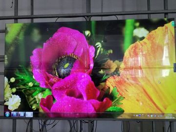 4k çözüm Raf / Duvara Monte Sıfır Çerçeve Video Duvarı 49 55 İnç kızılötesi Dokunmatik