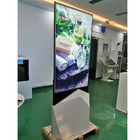 55 inç LCD Ekran Video Duvar Dijital Tabela UHD 3g İki Taraflı Zemin Standı