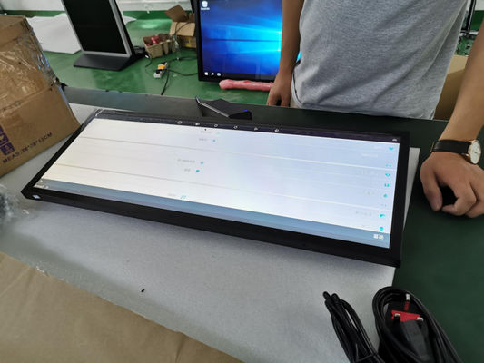 Ads Player 700 Nit 38 &quot;1920 * 590 Uzatılmış Çubuk Lcd Monitör