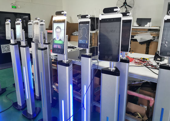 2022 yeni 10 inç siyah dinamik kamera Yüz Tanıma Sıcaklık Ölçümü IPS LCD EKRAN