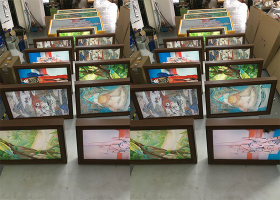 Akıllı Dijital Fotoğraf Çerçevesi için Galeri Ahşap Tabela