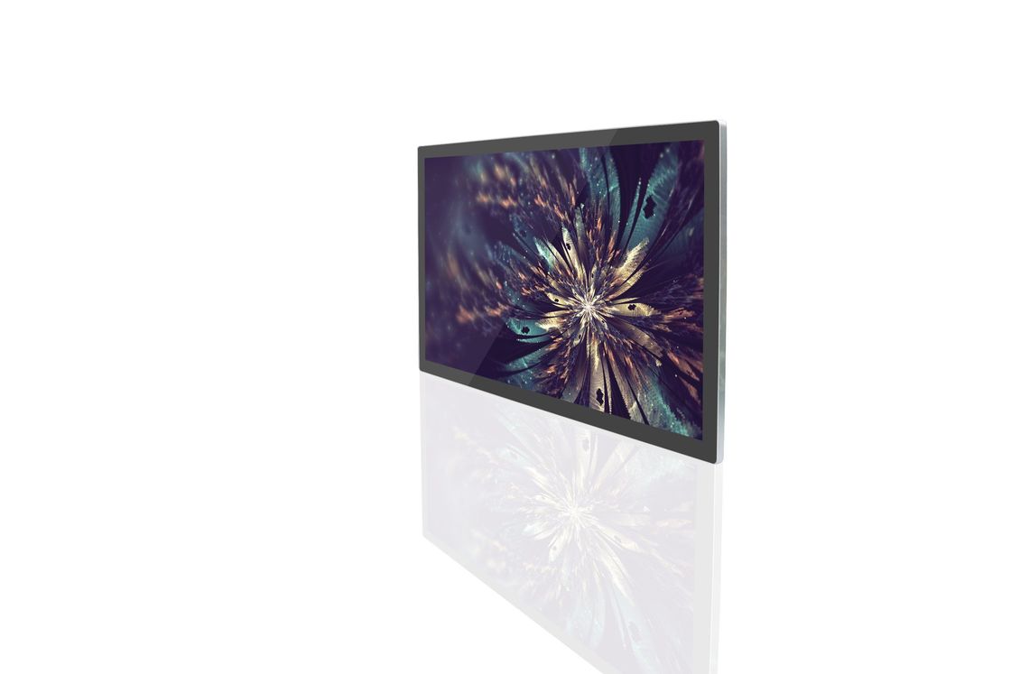 65 inçlik 4K Ultra HD Duvar Montajlı Dijital İşaret 4mm/10mm Spliced Kenarları ve Kızılötesi Dokunma Paneli