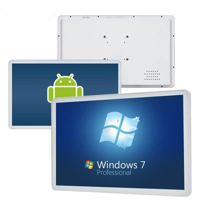 32 inç Beyaz Kenar Duvara Monte Dijital Tabela Dokunmatik Ekran Android 1920 X 1080 Çözünürlük