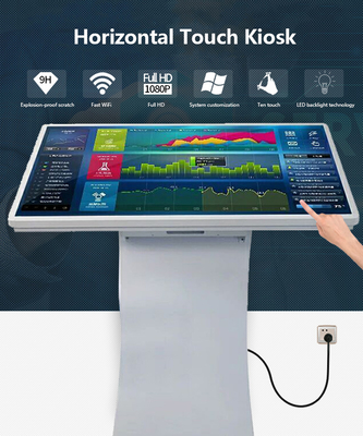 32 43 55 İnç LCD HD Ekran Zemin Standı Kiosk Android Etkileşimli Tablet