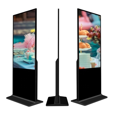 Yer Tipi Dikey Tv Dokunmatik Ekran Kiosk 4k İç Mekan Reklam HD Lcd