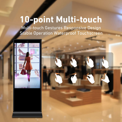 55 inç LCD Reklam Kiosk 400cd/M2 USB Arayüzü Dijital Tabela LCD Ekran