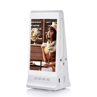 8 inç Masaüstü Dijital Sipariş Çağrı Ekranı LCD Ekran Reklam Oyuncusu Menü Güç Bankası ile