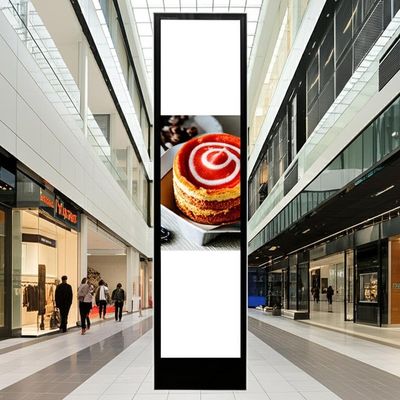 Alışveriş merkezlerinde dikey kurulum için Android OS Kızılötesi Dokunmatik Ekranlı 88 inç Bar LCD Ekranı