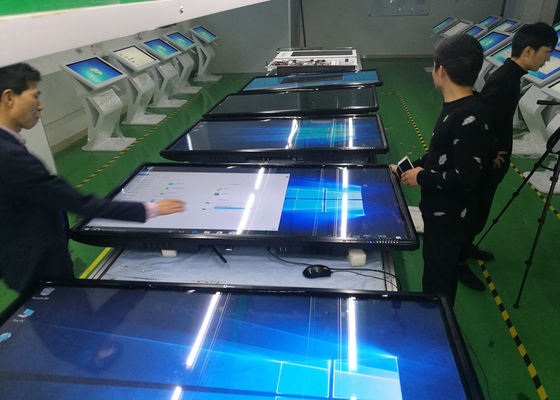 Android 8.0 86 inç Dokunmatik Ekran Konferans akıllı tahta shcool zemin standı braketi için 20 puan dokunmatik