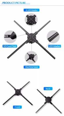 hd ekran Z3 dijital tabela LED görüntüler 3D bluetooth Hologram fan ekran kioskları 3d reklam holografik panelleri