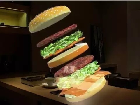 2/4/8 Fan Bıçakları Holografik Projeksiyon Ekran fanı 3d Görüntü Projeksiyon Hologramı